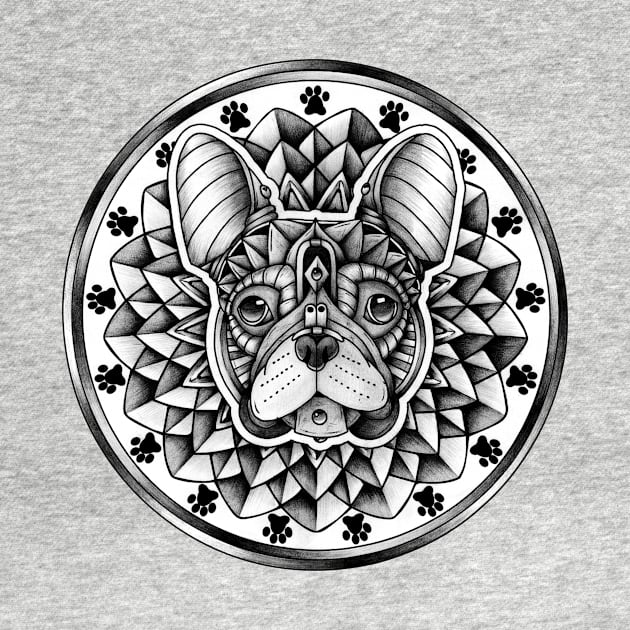 Ornate French Bulldog by Psydrian